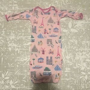 Little Sleepies Pink Paris Themed One Piece